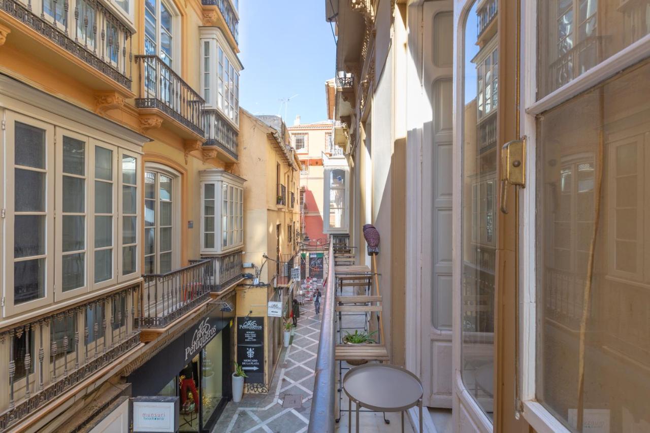 Puerta De Larios: Central Three-Bedroom Apartment With Balconies And Patio Málaga Dış mekan fotoğraf